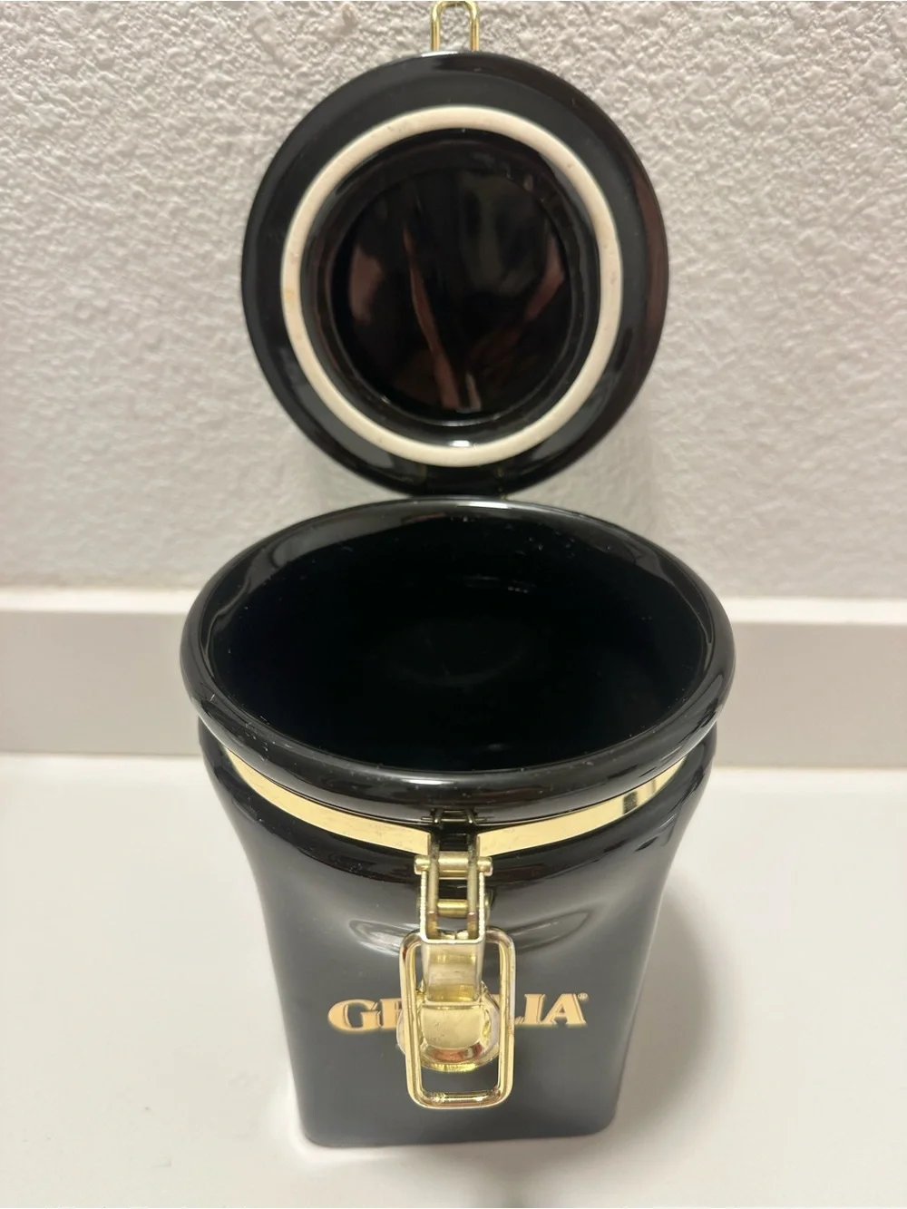 Gevalia Black & Gold Coffee Canister - Airtight Storage